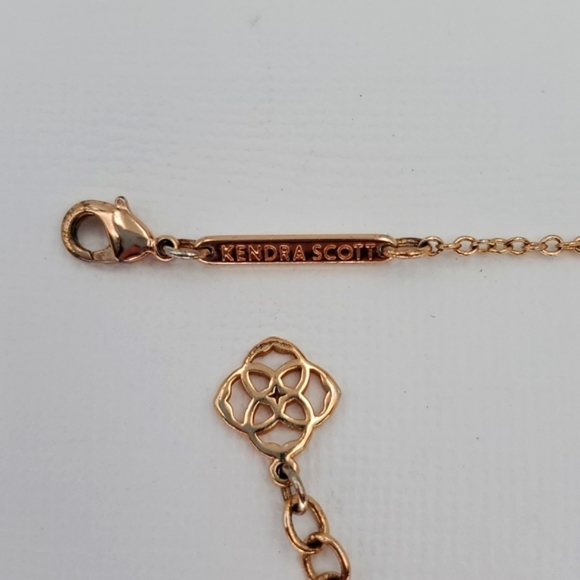 ❤HP❤ Kendra Scott "Elisa" Rose Gold Drusy Necklace - Picture 6 of 8